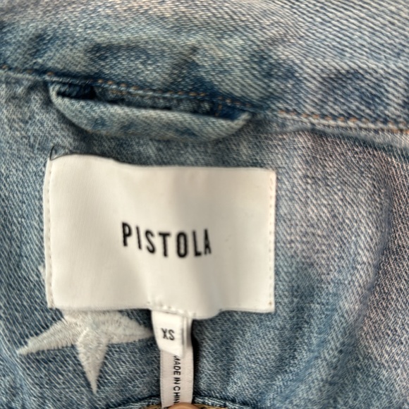 PISTOLA  STAR EMBROIDERY DENIM JACKET - Picture 6 of 9
